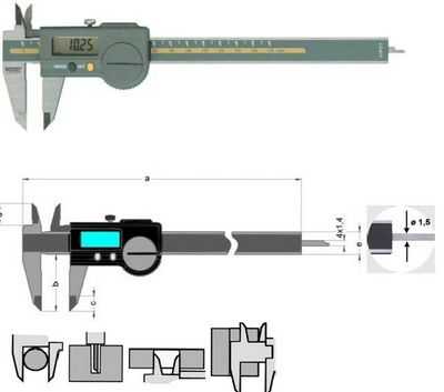 数显式游标卡尺